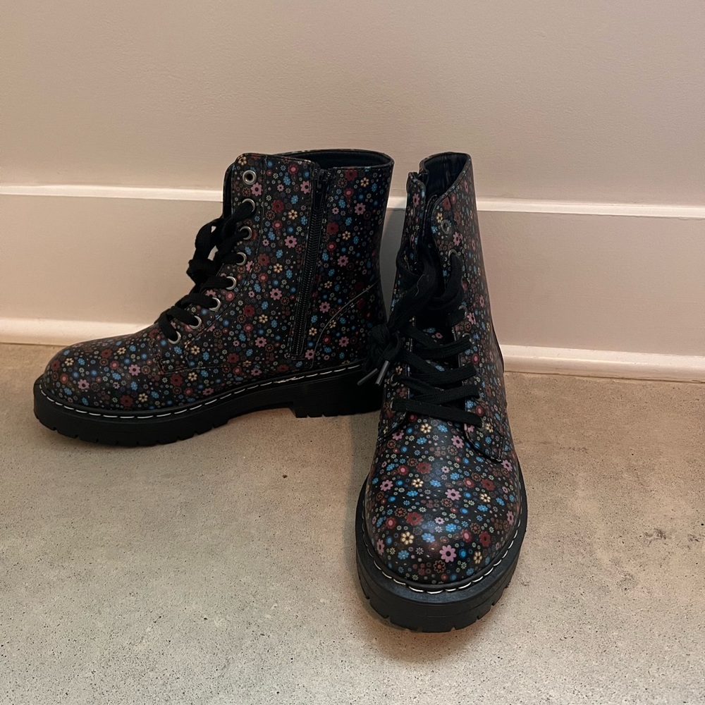 Imitation doc martens